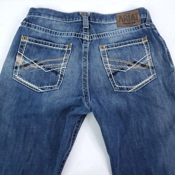 Ariat M5 Slim Straight Denim Jeans Men's 33/34 - Picture 3 of 8